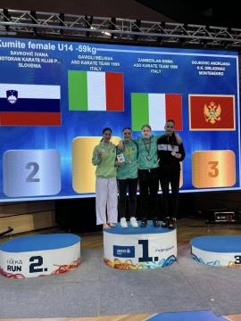 Skupinska slika zmagovalk na Grand Prix Croatia 2025